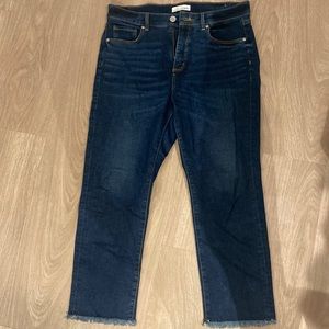 LOFT Petite kick crop jeans.